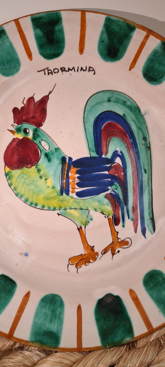 Image 1 of Wall plate rooster Taormina