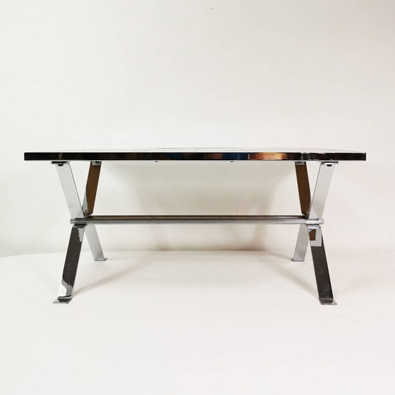 Image 1 of Tavolino da caffè vintage con piano in ceramica, Belgio 1960