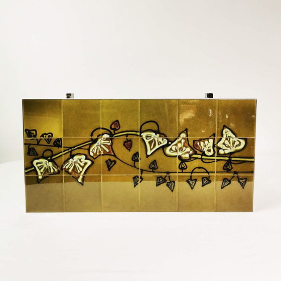 Image 1 of Tavolino da caffè vintage con piano in ceramica, Belgio 1960