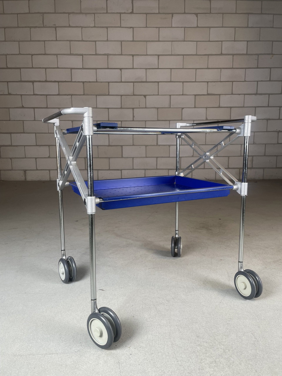 Kartell Oxo Serving Cart/Trolley By Antonio Citterio (Blue