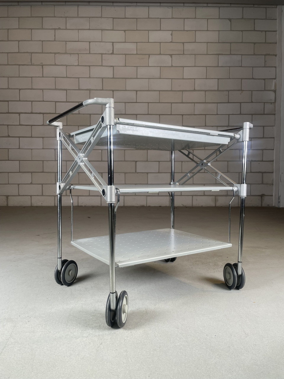 Kartell Oxo Serving Cart/Trolley By Antonio Citterio (Blue