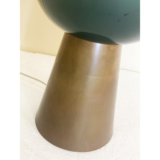 Image 1 of Contemporary Milky-Green Murano Style Glass Table Lamp