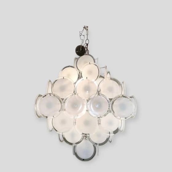 Image 1 of Gino Vistosi Murano Disc Chandelier