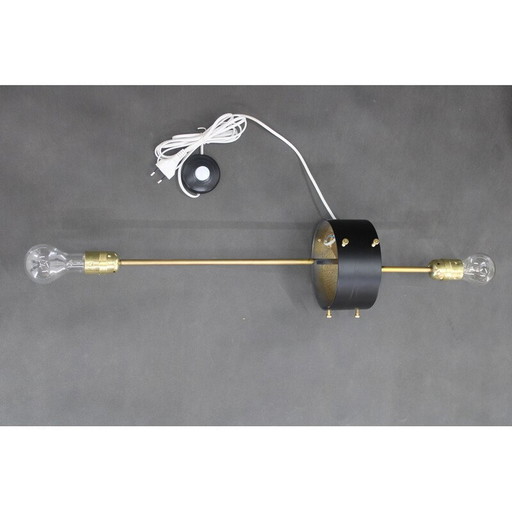 Vintage glass floor lamp by Karel Volf, Czechoslovakia 1980