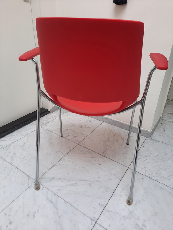 Image 1 of Arper Palm Chair Red