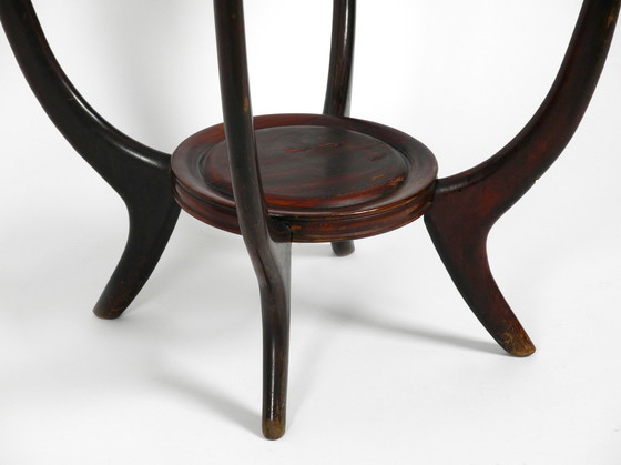 Image 1 of Échiquier et table d'appoint originaux Mid Century en bois et verre d'Italie