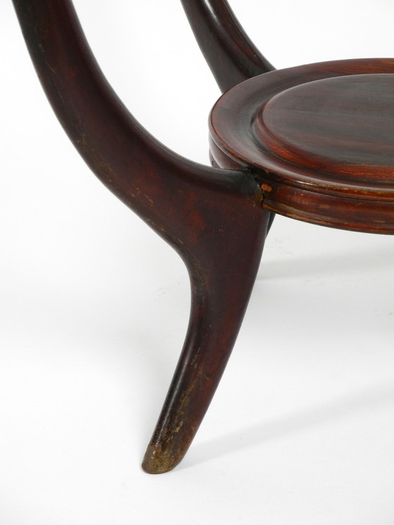 Image 1 of Échiquier et table d'appoint originaux Mid Century en bois et verre d'Italie