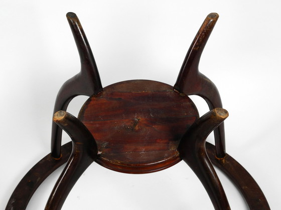 Image 1 of Échiquier et table d'appoint originaux Mid Century en bois et verre d'Italie