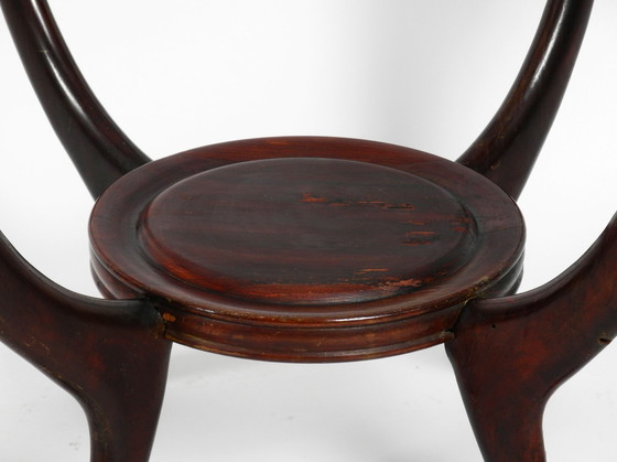 Image 1 of Échiquier et table d'appoint originaux Mid Century en bois et verre d'Italie