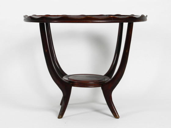 Image 1 of Échiquier et table d'appoint originaux Mid Century en bois et verre d'Italie