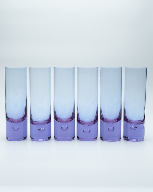 6x Alexandrite Longdrink Glasses