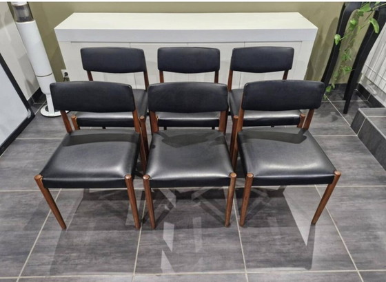 Image 1 of Set di 6 sedie scandinave di Zetel Behaagt, anni '70