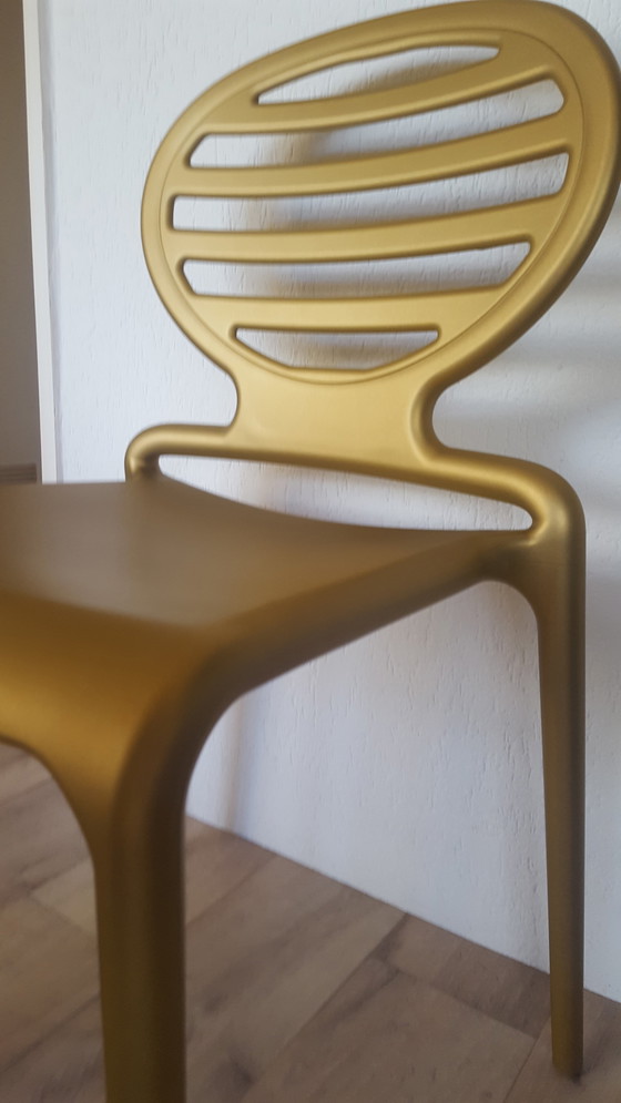 Image 1 of Scab Cokka dining chair Gold