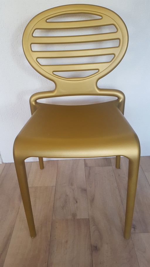 Scab Cokka dining chair Gold