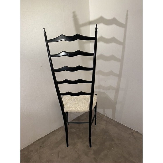 Image 1 of Vintage chiavari chair in walnut by Fratelli Levaggi, 1950