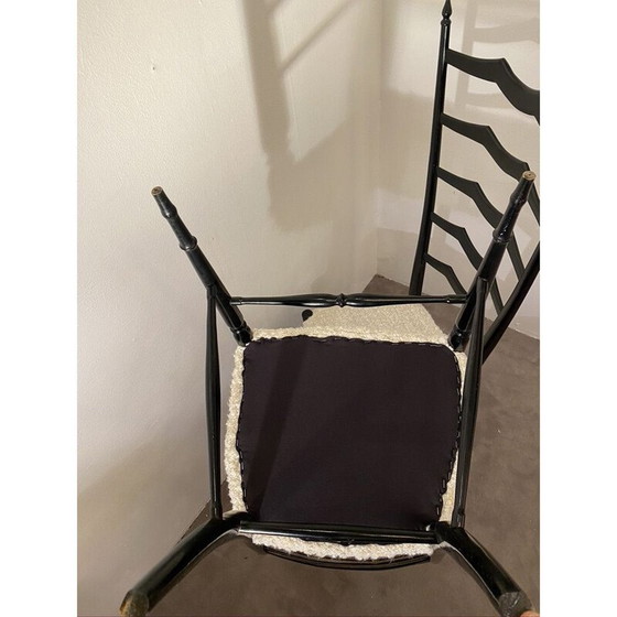 Image 1 of Vintage chiavari chair in walnut by Fratelli Levaggi, 1950