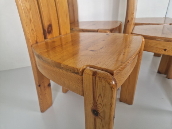 Image 1 of Vintage Brutalist Pine Wood Chairs