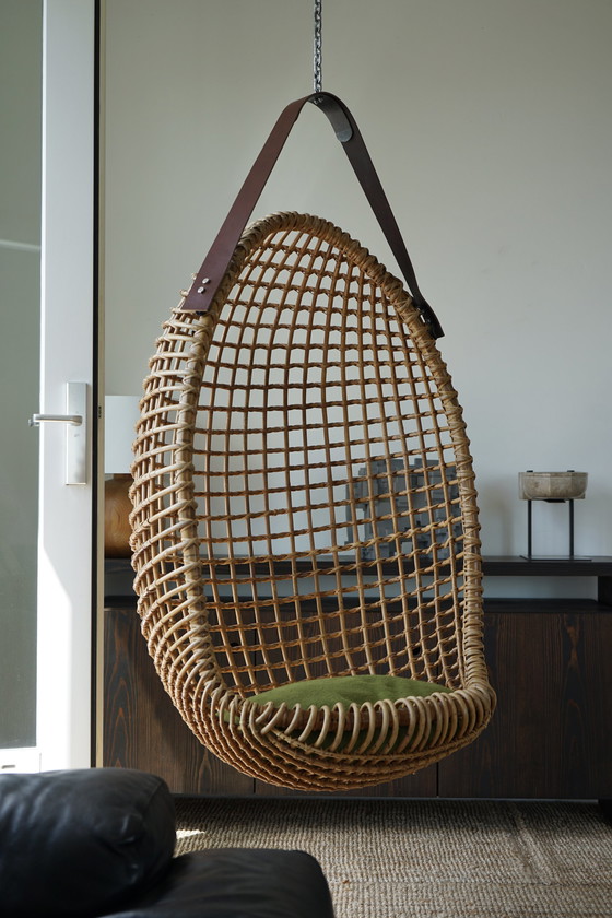 Image 1 of Hanging Chair attributed to Giovanni Travasa for Vittorio Bonacina, 1958