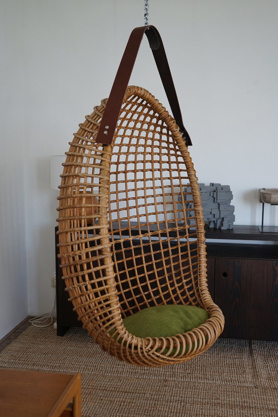 Image 1 of Hanging Chair attributed to Giovanni Travasa for Vittorio Bonacina, 1958