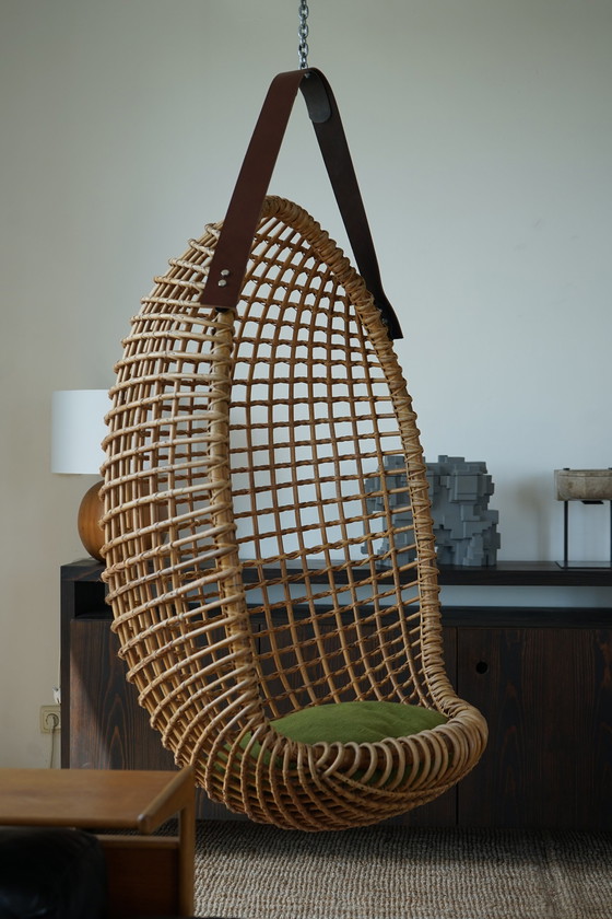 Image 1 of Hanging Chair attributed to Giovanni Travasa for Vittorio Bonacina, 1958