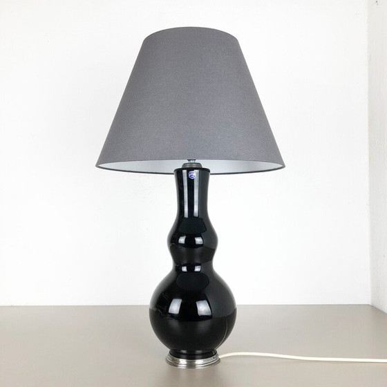 Image 1 of Lampada da tavolo vintage in vetro opalino a bolle di Murano di Cenedese Vetri, 1960