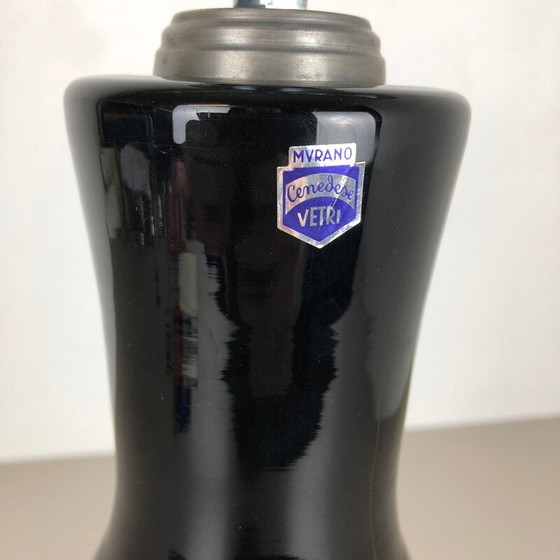 Image 1 of Lampada da tavolo vintage in vetro opalino a bolle di Murano di Cenedese Vetri, 1960