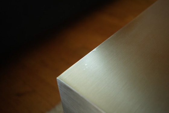 Image 1 of Giani Rosi Brushed Stainless Steel Coffee Table