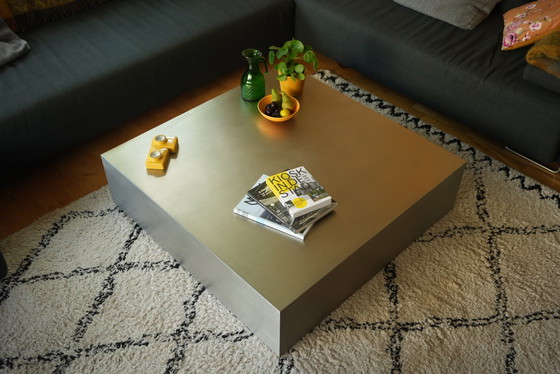 Image 1 of Giani Rosi Brushed Stainless Steel Coffee Table