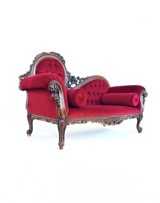 Versailles Chaise Lounge Velvet