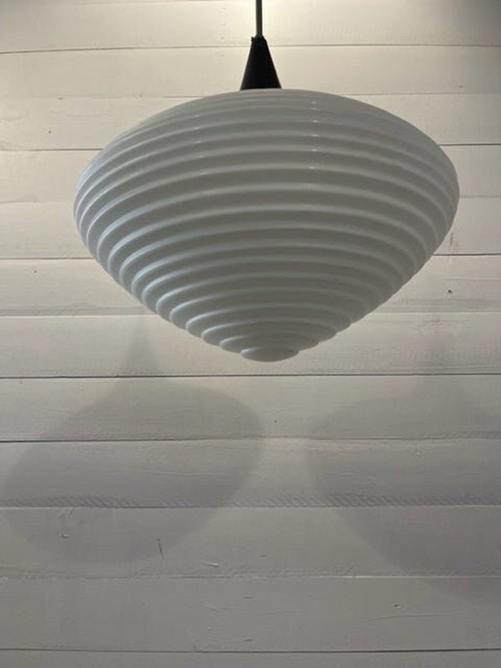 Image 1 of Pendant lamp 1950s by KamenickÃ½ Senov opaline glass