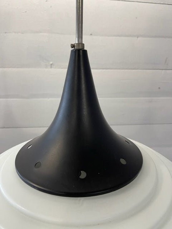 Image 1 of Pendant lamp 1950s by KamenickÃ½ Senov opaline glass