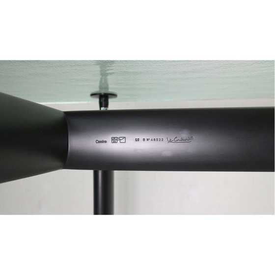 Image 1 of Tavolo da pranzo vintage in vetro "LC6" di Le Corbusier per Cassina, Italia 1970