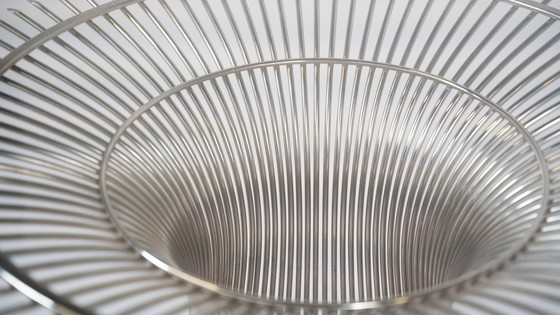 Image 1 of Mesa de comedor de mediados de siglo de Warren Platner para Knoll, vidrio y metal, 1966