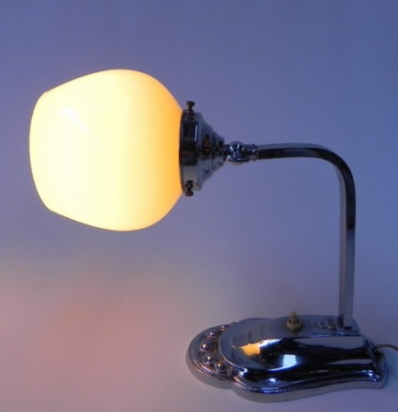 Image 1 of Art deco desk lamp with adjustable shade