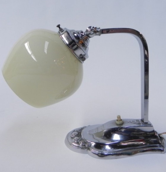 Image 1 of Art deco desk lamp with adjustable shade