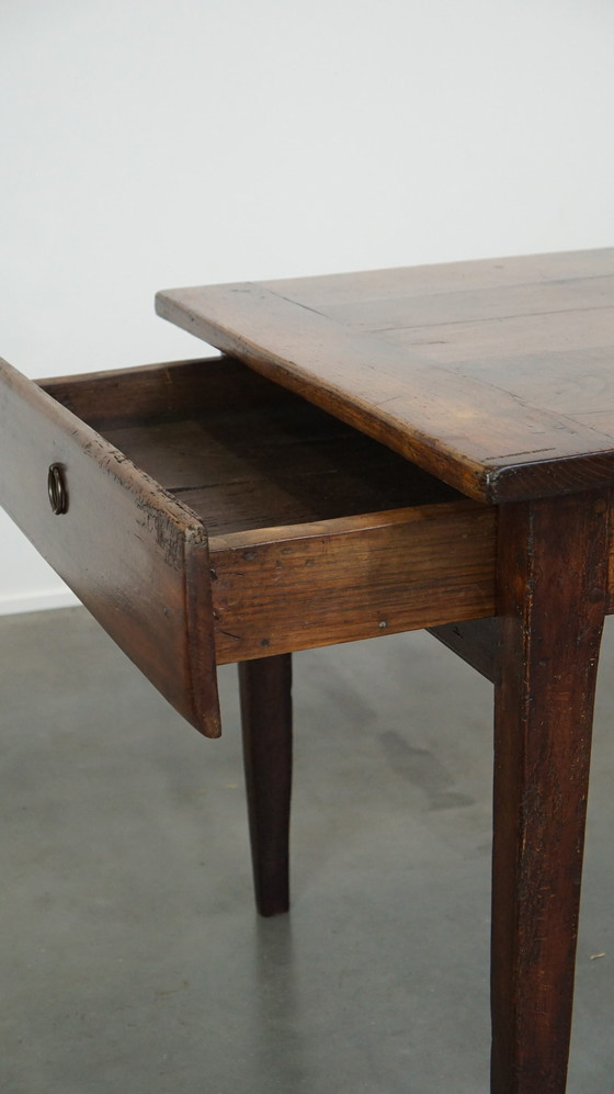 Image 1 of French Peasant Dining Table With Large 2 Drawers