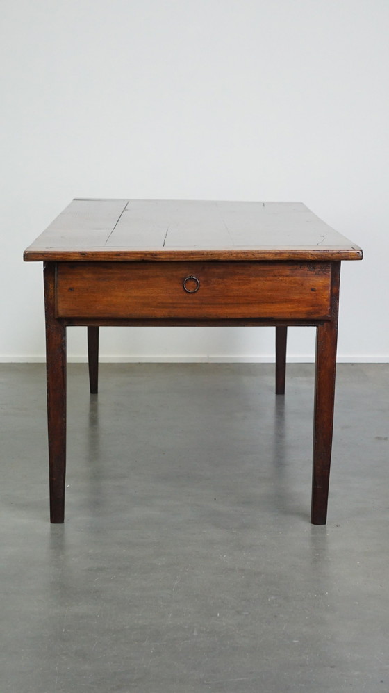 Image 1 of French Peasant Dining Table With Large 2 Drawers