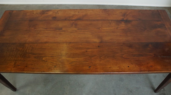 Image 1 of French Peasant Dining Table With Large 2 Drawers