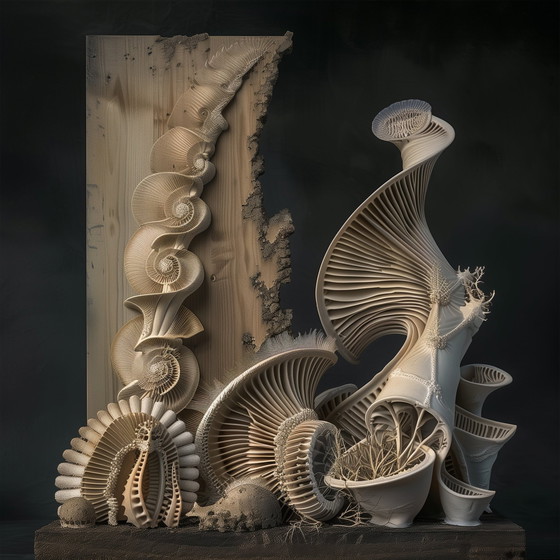 Image 1 of Pezzo unico a basso costo: le nature morte di Benoit Mandelbrot: architettura effimera