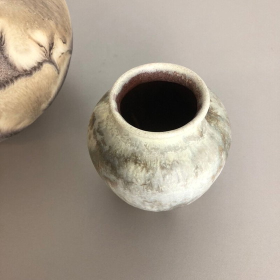 Image 1 of Coppia di vasi vintage in ceramica lavica di Ruscha, Germania, 1960