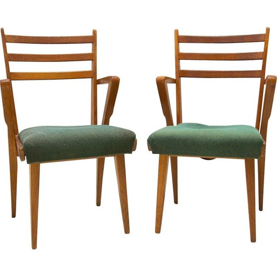 Image 1 of Pair of vintage bentwood office chairs, Czechoslovakia 1960