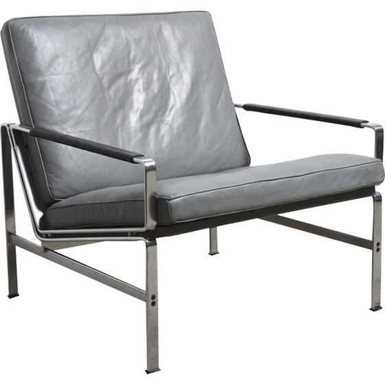 Image 1 of Vintage leather lounge chair FK 6720, Fabricius and Kastholm - 1960s