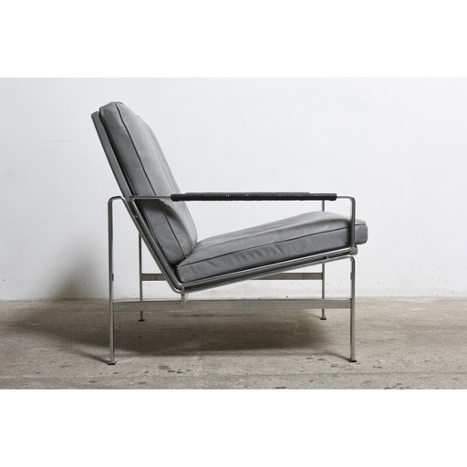 Vintage leather lounge chair FK 6720, Fabricius and Kastholm - 1960s
