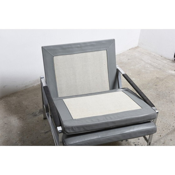 Image 1 of Vintage leather lounge chair FK 6720, Fabricius and Kastholm - 1960s