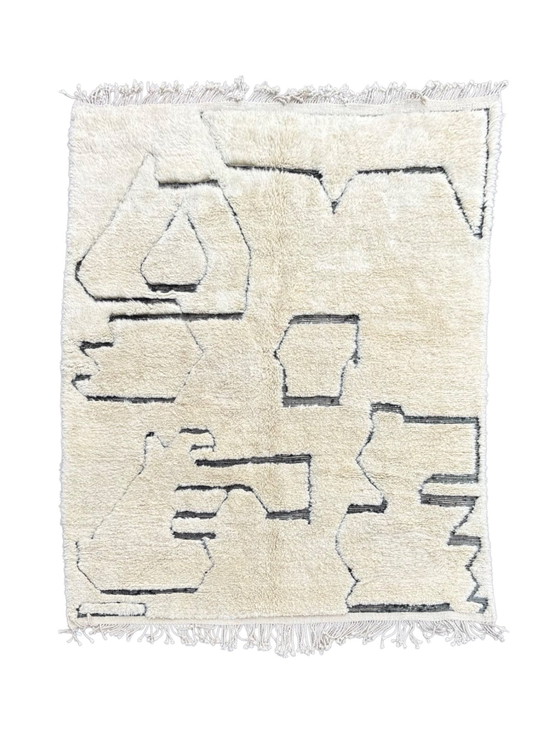 Image 1 of Moroccan Stunning Modern Handwoven Wool Rug