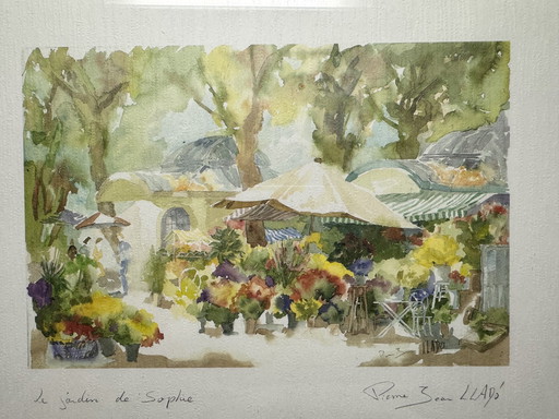 Watercolor By Pierre Jean Llado