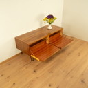 Lowboard de TEPE avec 2 portes abattantes, noyer, années 1960