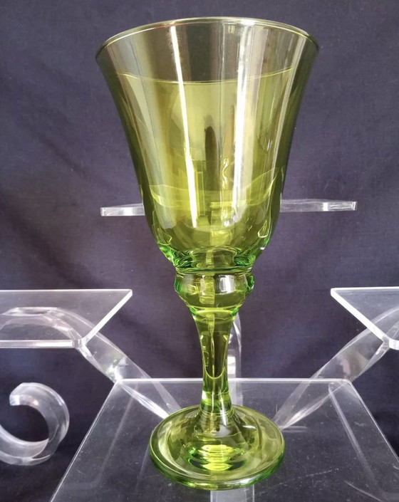 Image 1 of Bormioli Rocco - Set Of 12 Green Wine Glasses