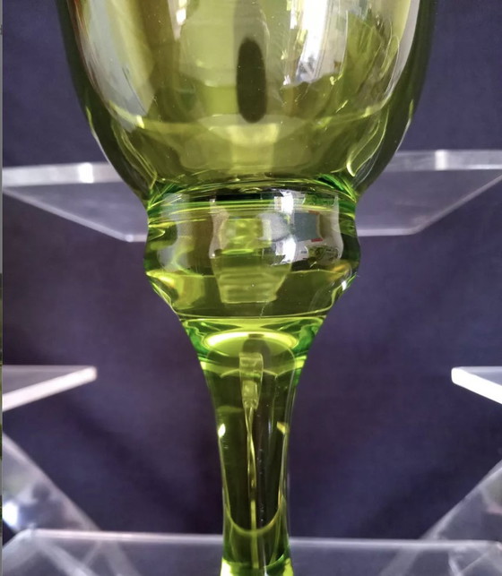 Image 1 of Bormioli Rocco - Set Of 12 Green Wine Glasses