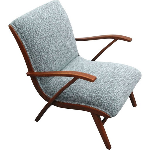 Vintage armchair in light mint 1950s